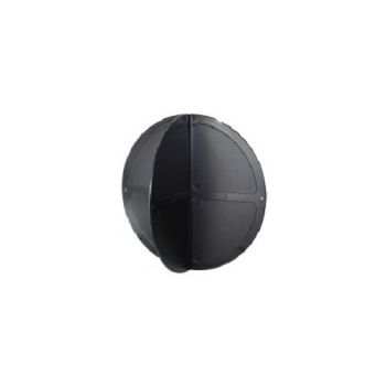 Signal ball plastic, black, 2 disks to compound Ø 350mm