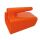 Ösfässer aus Kunststoff - orange - Höhe 150 mm