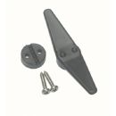 BARTON® standard cleat - black plastic material, fitting shrouds from 4mm up to 8mm Ø