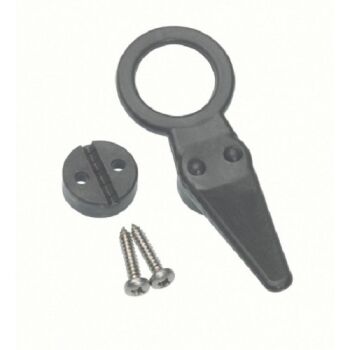 BARTON® cleat with big eye - black plastic material