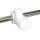 Antennenbasis - Nylon - mit 1" Gewinde, Relingsmontage