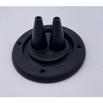 Kabeldurchführungen - für 2 Kabel - Ø 105mm - schwarz