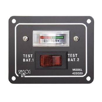 Schaltpaneele Batterietestschalter um Testen von zwei Batterien