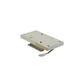 Sitzsockel mit Schiebevorrichtung aus 4 mm starkem Aluminium