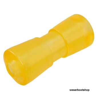 V keel roll, Polymer, transparent, without bushing