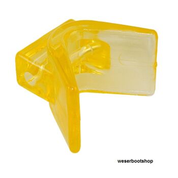 Stevenschutz, transparent aus Polymer, Breite 76mm, Breite Öffnung 140mm, H ca. 76mm