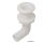 Borddurchlässe - Acetal weiß - Anschluss im 90° Winkel - Schlauch-Ø 1 1/8" - 1 1/4"