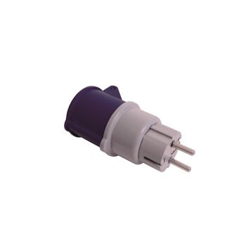Adapter CEE plug female - European plug male