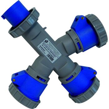 CEE 3er - Verteilerweiche - ohne Kabel 220-250V, 16A