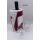 Weinkühler Sektkühler für 1 Flasche Wine Cooler - Segeltuch - weiß/rot