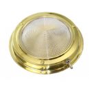 Dome lights 12 V  - with integrated switch - laquered brass