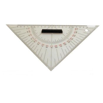 Navigationslineale - Kursdreieck 250mm aus Plexiglas