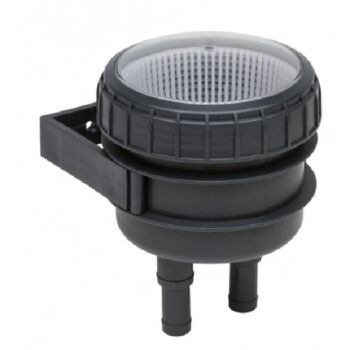 Kühlwasserfilter mit Kunststoffgehäuse und Seitenhalter für 19 - 25 mm