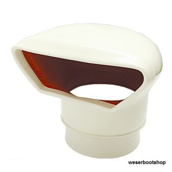 Flachlüfter - PVC-Lüfter - Kunststoff - weiß 3" = 76 mm