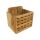 Teak Holz Blockgitter Besteckkasten