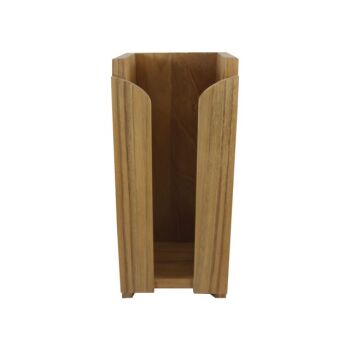 Teak Holz Flaschen- und Becherhalter