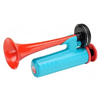 Signalhorn - Pumphorn Umweltfreundliches Drucklufthorn OHNE TREIBGAS Länge Horn 215mm