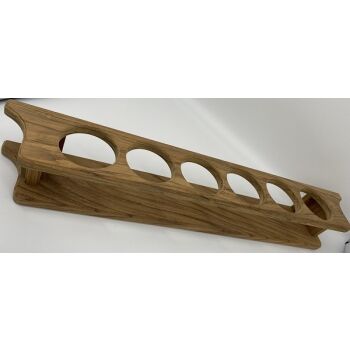 Glashalter aus Teakholz für 6 Gläser - Breite 610mm