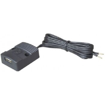 USB Lade-Aufbausteckdose flach 12 / 24 V. Ausgang 5 V, 1x 3 A