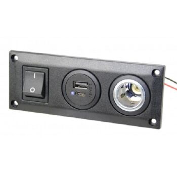 Lade-Einheit mit USB A und USB C - 12 / 24 V. Ausgang 5 V, 3,6 A