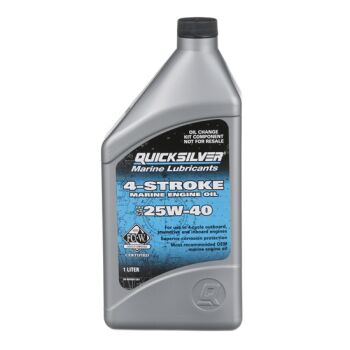 Quicksilver Marine 4-Takt-Motoröl 25W40 für Mercruiser OMC Volvo Penta Benzinmotoren