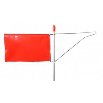 Windanzeiger mit roter PVC-Flagge, Opti Verklicker