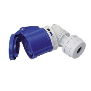 CEE-Winkelkupplung 230V 16A 3 polig, IP44 spritzwassergeschützt