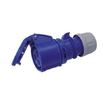 CEE-Kupplung Typ "TWIST" 230V 16A, 3 polig, IP44 spritzwassergeschützt