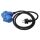 CEE-Kombiverteiler 1.5m Kabel Adapter Kabel Winkelk+Schuko
